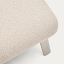 Amsen Ottoman | Beige Chenille