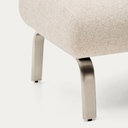 Amsen Ottoman | Beige Chenille