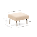 Amsen Ottoman | Walnut