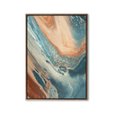 Aqua Mirage Canvas Framed Print
