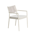Argasi Stackable Patio Chair | Ecru