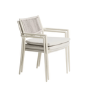 Argasi Stackable Patio Chair | Ecru