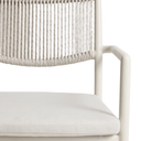 Argasi Stackable Patio Chair | Ecru