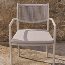 Argasi Stackable Patio Chair | Ecru
