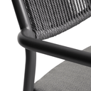 Argasi Stackable Patio Chair | Graphite