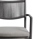 Argasi Stackable Patio Chair | Graphite