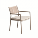 Argasi Stackable Patio Chair | Taupe