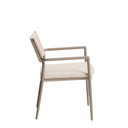 Argasi Stackable Patio Chair | Taupe