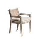 Argasi Stackable Patio Chair | Taupe