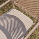 Argasi Stackable Patio Chair | Taupe