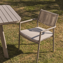 Argasi Stackable Patio Chair | Taupe