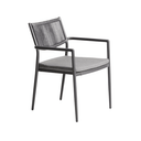 Argasi Stackable Patio Chair | Graphite