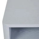 Artie Open Bedside Table | Powder Blue