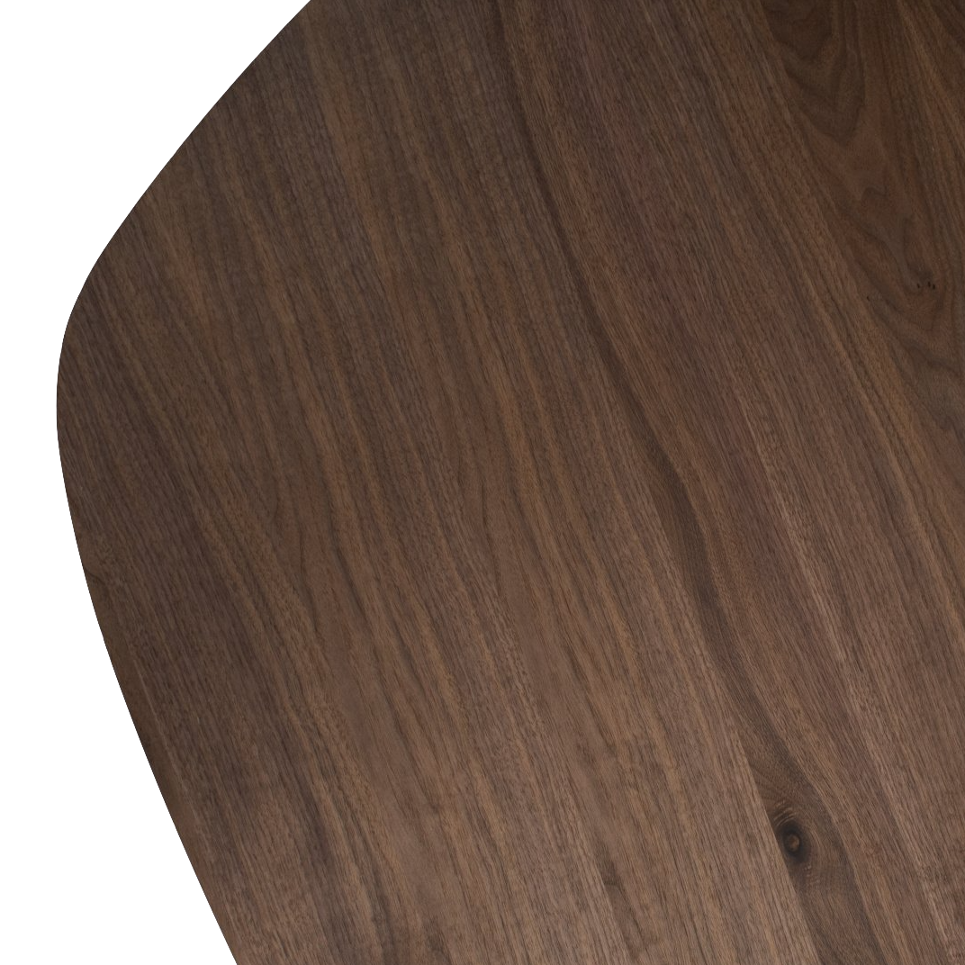 Pebble Low Coffee Table Walnut CLU Living Pty Ltd