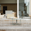 Beaumont Patio Stool SS | White