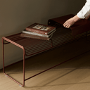Benmore Patio Bench Seat SS | Chocolate Red