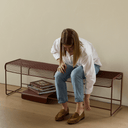 Benmore Bench Seat | Chocolate Red