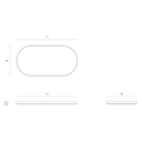 Second Nature Oblong Glass Tray