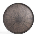 Black Slice Round Tray | XL