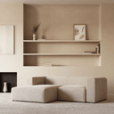 Blok 2 Seater Chaise Sofa | Beige