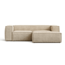 Blok 2 Seater Chaise Sofa | Taupe Corduroy