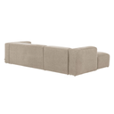 Blok 3 Seater Chaise Sofa | Beige