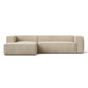 Blok 3 Seater Chaise Sofa | Taupe Corduroy