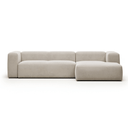 Blok 3 Seater Chaise Sofa | Beige