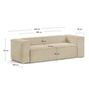Blok Sofa | Taupe Corduroy