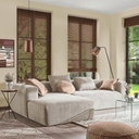 Blok 4 Seater Chaise Sofa | Beige