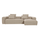 Blok 4 Seater Chaise Sofa | Beige