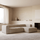 Blok 4 Seater Chaise Sofa | Beige