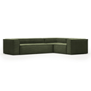 Blok Corner Sofa | Green Corduroy
