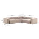 Blok Corner Sofa | Beige