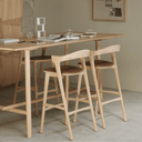 Bok Bench Barstool | Oak/Cognac
