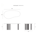 Boomerang Desk | Mahogany Dark Brown