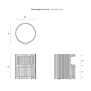 Boomerang Desk Storage Cabinet | Mahogany Dark Brown