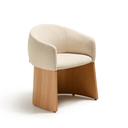 Bosca Timber Leg Dining Chair | Beige / Oak