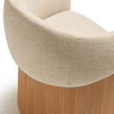 Bosca Timber Leg Dining Chair | Beige / Oak