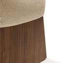 Bosca Timber Leg Dining Chair | Beige / Walnut