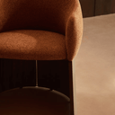 Bosca Timber Leg Dining Chair | Terracotta / Walnut