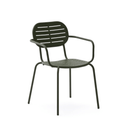 Brai Patio Dining Chair with Arms | Green