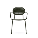 Brai Patio Dining Chair with Arms | Green