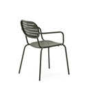 Brai Patio Dining Chair with Arms | Green