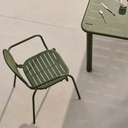Brai Patio Dining Chair with Arms | Green