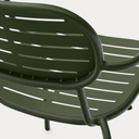 Brai Patio Dining Chair with Arms | Green
