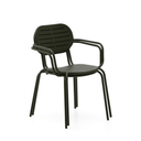 Brai Patio Dining Chair with Arms | Green