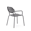 Brai Patio Dining Chair with Arms | Grey