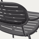 Brai Patio Dining Chair with Arms | Grey