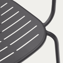 Brai Patio Dining Chair with Arms | Grey